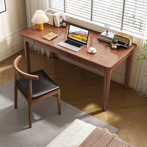 Walnut Mitch Study Desk and Leo Chair Set