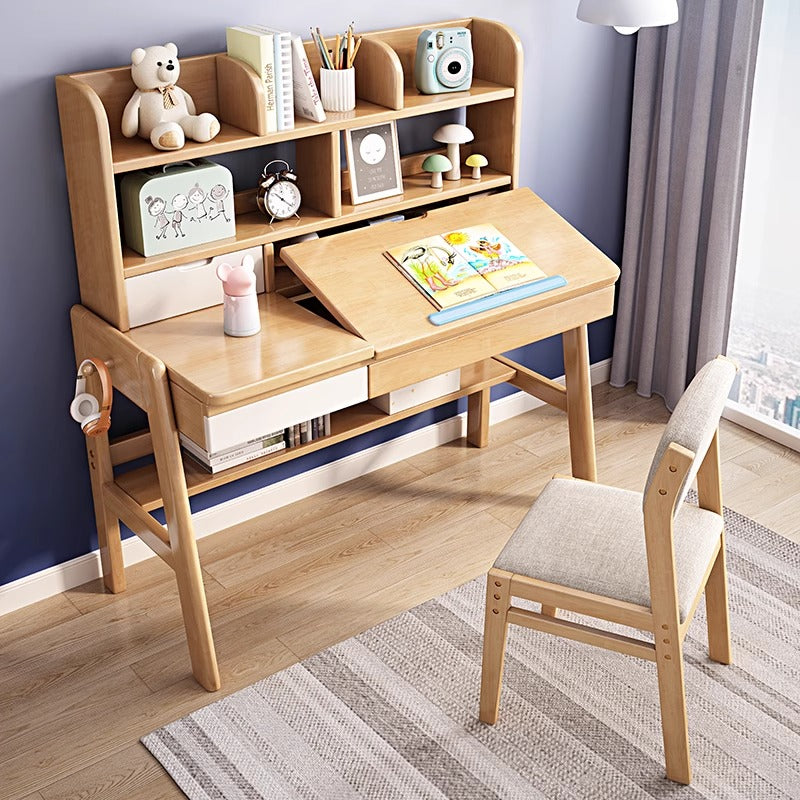 Natural Avelinn Study Desk and Selee Chair  set