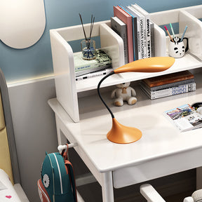 White Blythe Study Desk and Selee Chair Set