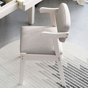 White Draylen Study Desk and Z Shape Chair  set
