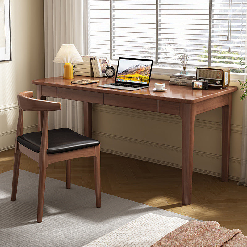 Leo Walnut Timber Chair/Solid wood legs/ PU leather/Minimalist