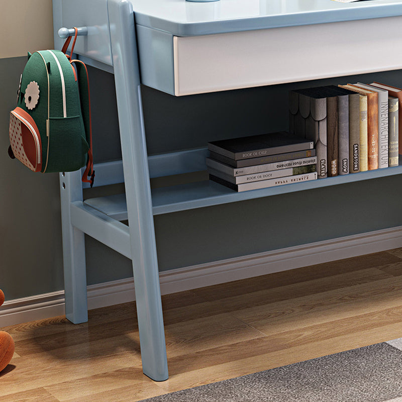 Blue Stanselly Study Desk and Adjustable Chair Set