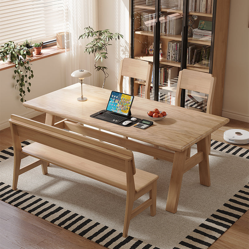 Nangle Minimalist Multi-Purpose Solid Timber Study Desk 180cm/200cm