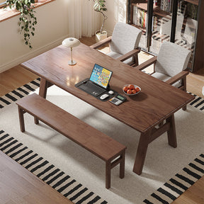 Nangle Minimalist Multi-Purpose Solid Timber Study Desk 180cm/200cm