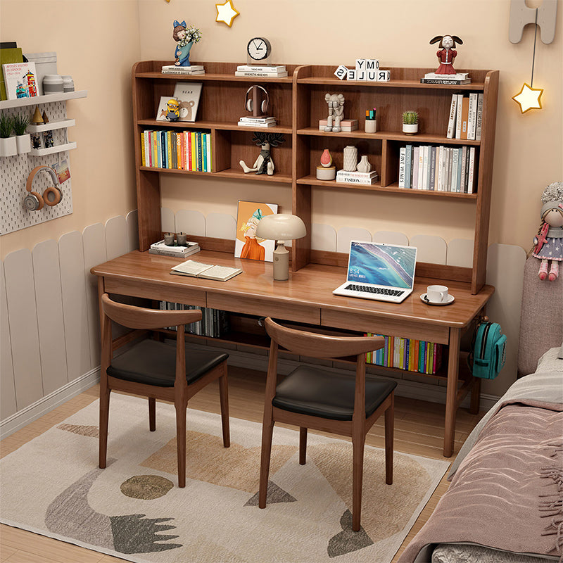 Study Desk All Part Walnut Trejan Study Desk and Leo Chairs Set – OZ Study Desks