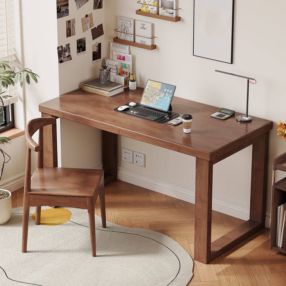 Binfah Classic Design Solid Timber Slab Study Desk in Multiple Color and Sizes