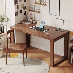 Binfah Classic Design Solid Timber Slab Study Desk in Multiple Color and Sizes