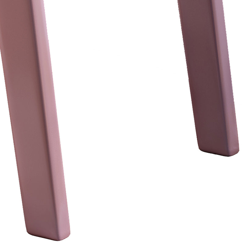 Sinoa Pink Solid Timber Study Chair /Rubberwood/Cotton and Linen