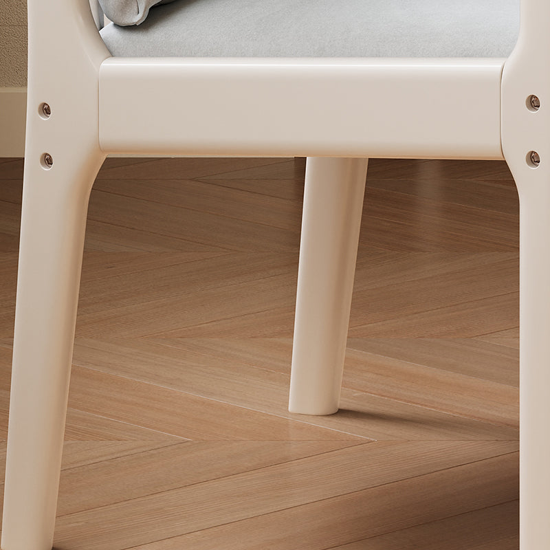 Ruger Solid Wood Leg Chair with Fabric Seat Cushion Study Chair