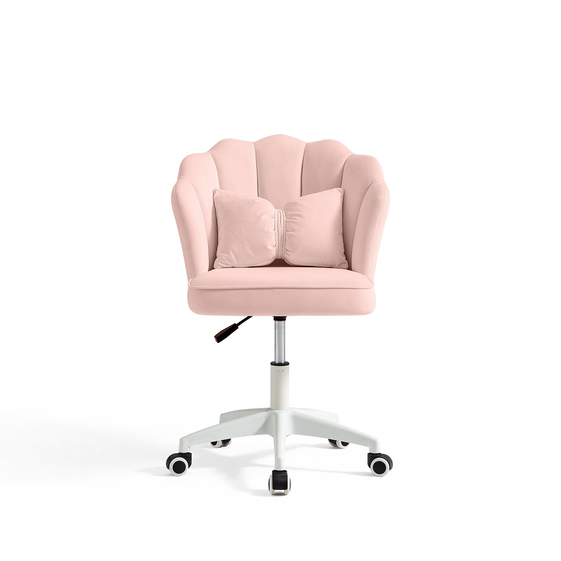 Pink Adjustable Height Swivel Computer Chair with Wheels and Cushion/Pink Office Chair