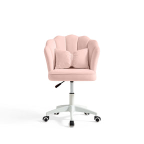 Pink Adjustable Height Swivel Computer Chair with Wheels and Cushion/Pink Office Chair