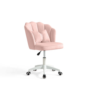 Pink Adjustable Height Swivel Computer Chair with Wheels and Cushion/Pink Office Chair