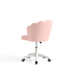 Pink Adjustable Height Swivel Computer Chair with Wheels and Cushion/Pink Office Chair