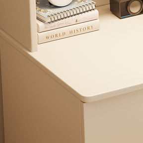 Putnam Solid Timber LED Light Study Desk with Bookshelf and Storage