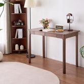 Jett Classic Design Solid Timber Slab Study Desk with Drawers 100cm/120cm