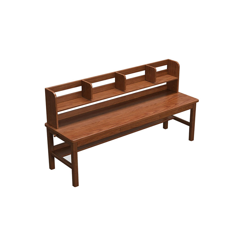 Kai Solid Wood Study Desk with Book Shelves and Drawers 160cm/180cm