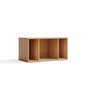 Mario Floor-standing Modular Storage Cabinet Chest Set for Home Natural Wood Color