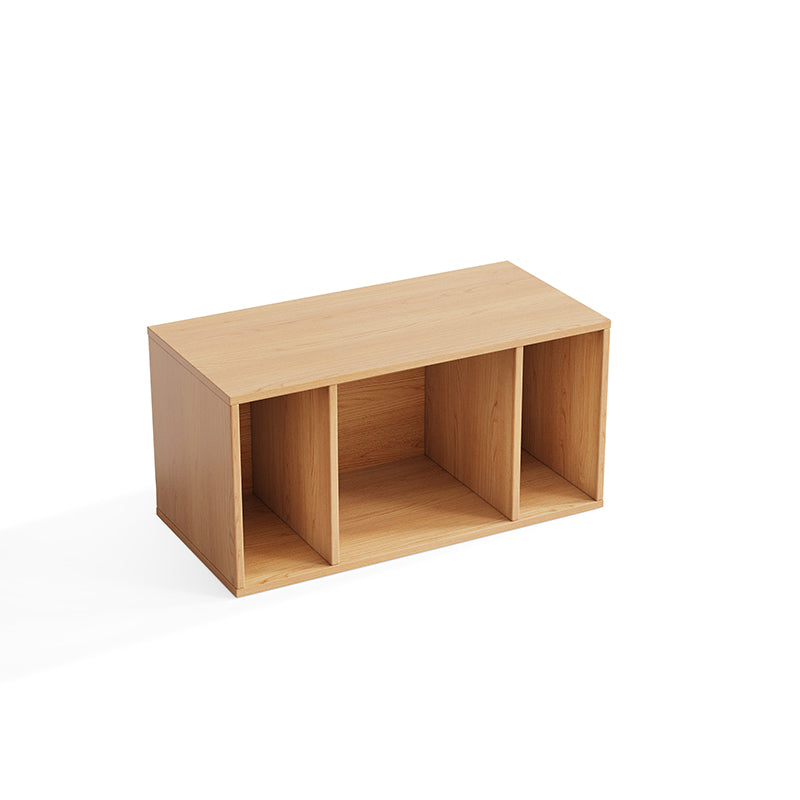 Mario Floor-standing Modular Storage Cabinet Chest Set for Home Natural Wood Color