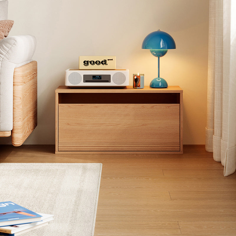 Mario Floor-standing Modular Storage Cabinet Chest Set for Home Natural Wood Color