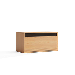 Mario Floor-standing Modular Storage Cabinet Chest Set for Home Natural Wood Color