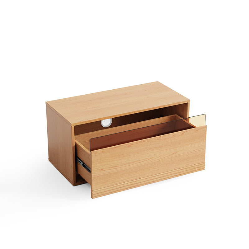 Mario Floor-standing Modular Storage Cabinet Chest Set for Home Natural Wood Color