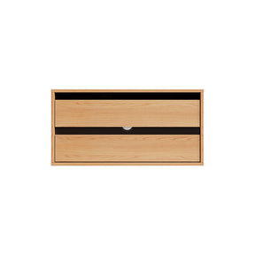 Mario Floor-standing Modular Storage Cabinet Chest Set for Home Natural Wood Color