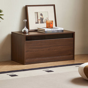 Mario Floor-standing Modular Storage Cabinet Chest Set for Home Walnut Color