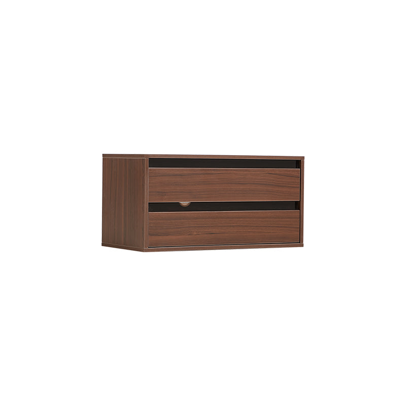 Mario Floor-standing Modular Storage Cabinet Chest Set for Home Walnut Color