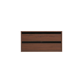 Mario Floor-standing Modular Storage Cabinet Chest Set for Home Walnut Color