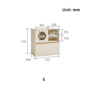 Giselle Floor-standing Modular Storage Cabinet Chest Set for Home Multiple Size