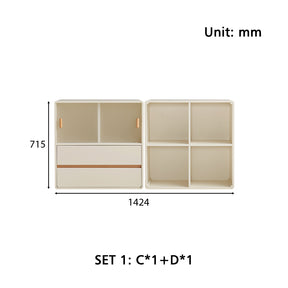 Giselle Floor-standing Modular Storage Cabinet Chest Set for Home Multiple Size