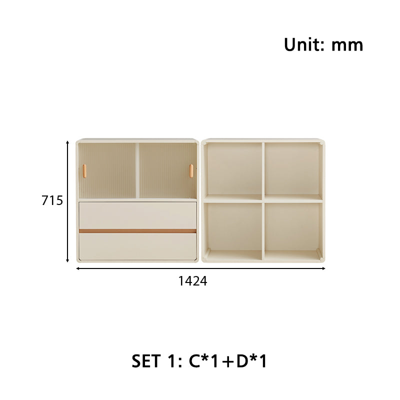 Giselle Floor-standing Modular Storage Cabinet Chest Set for Home Multiple Size