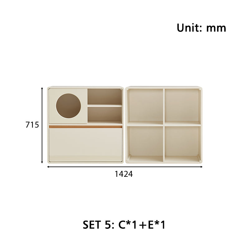 Giselle Floor-standing Modular Storage Cabinet Chest Set for Home Multiple Size