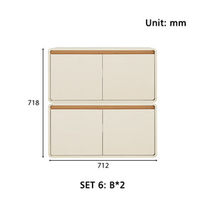 Giselle Floor-standing Modular Storage Cabinet Chest Set for Home Multiple Size
