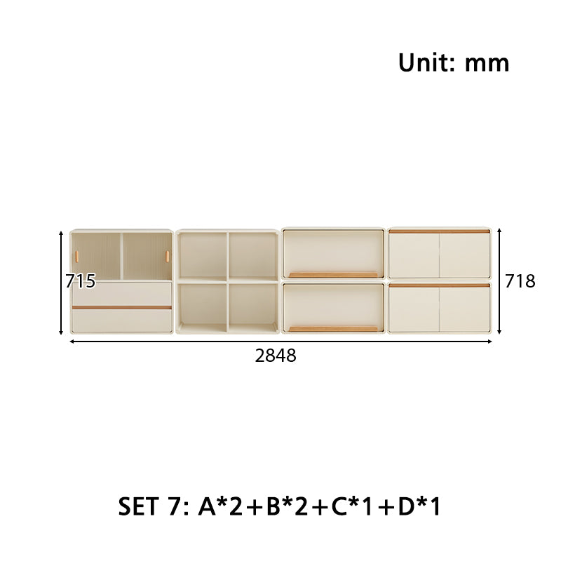 Giselle Floor-standing Modular Storage Cabinet Chest Set for Home Multiple Size