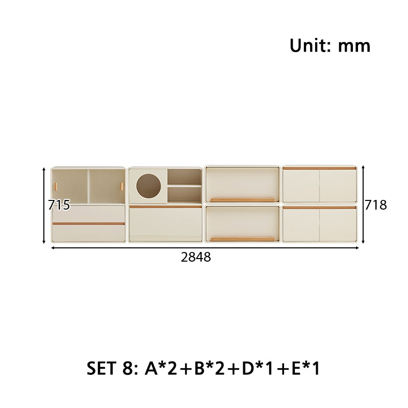Giselle Floor-standing Modular Storage Cabinet Chest Set for Home Multiple Size