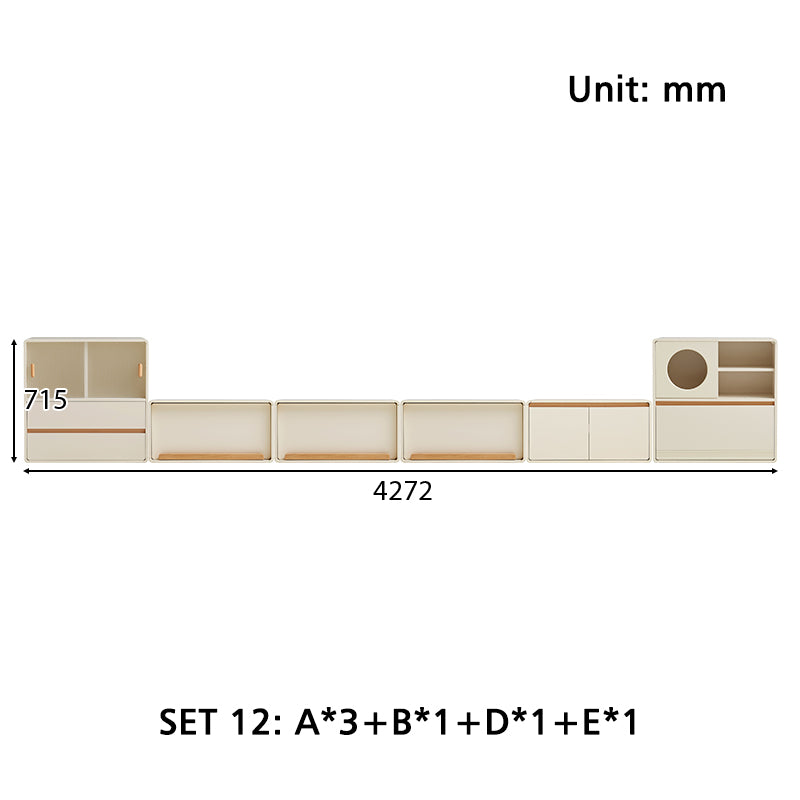 Giselle Floor-standing Modular Storage Cabinet Chest Set for Home Multiple Size