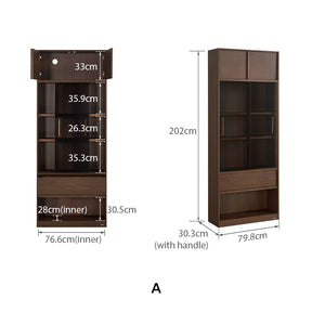 Brooke Floor-standing Bookcase Modular Display Shelf & Storage Multiple Size