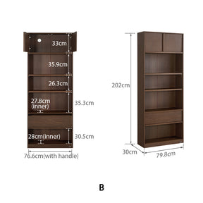 Brooke Floor-standing Bookcase Modular Display Shelf & Storage Multiple Size