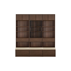 Brooke Floor-standing Bookcase Modular Display Shelf & Storage With Seat/Drawer Multiple Size