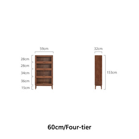 Angela 0.6m/0.8m Rubberwood Flip-door Bookcase Bookshelf/Storage Rack Multiple Color