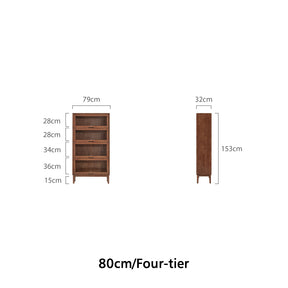 Angela 0.6m/0.8m Rubberwood Flip-door Bookcase Bookshelf/Storage Rack Multiple Color