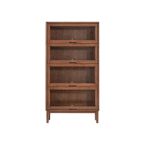 Angela 0.6m/0.8m Rubberwood Flip-door Bookcase Bookshelf/Storage Rack Multiple Color