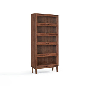 Angela 0.6m/0.8m Rubberwood Flip-door Bookcase Bookshelf/Storage Rack Multiple Color