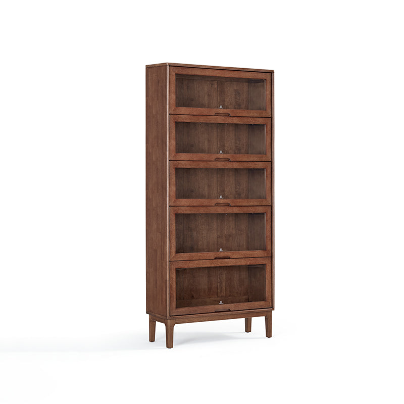 Angela 0.6m/0.8m Rubberwood Flip-door Bookcase Bookshelf/Storage Rack Multiple Color