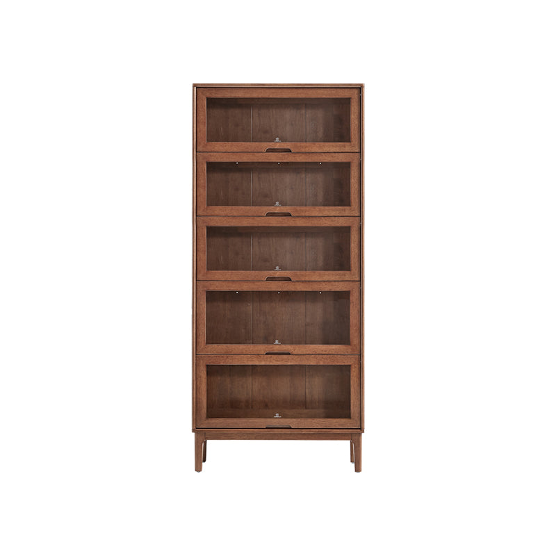 Angela 0.6m/0.8m Rubberwood Flip-door Bookcase Bookshelf/Storage Rack Multiple Color