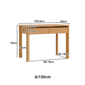 Fergus 80cm/100cm/120cm Single Study/Office Desk/Table Set With Drawer/Bookcase/Chair For Study Room
