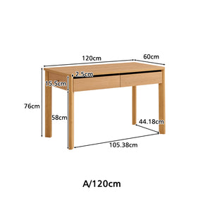 Fergus 80cm/100cm/120cm Single Study/Office Desk/Table Set With Drawer/Bookcase/Chair For Study Room