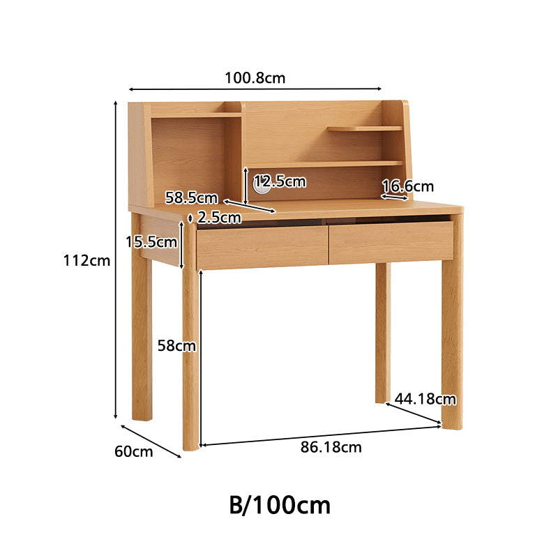 Fergus 80cm/100cm/120cm Single Study/Office Desk/Table Set With Drawer/Bookcase/Chair For Study Room