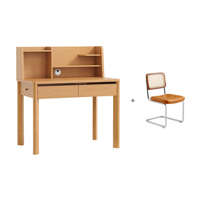 Fergus 80cm/100cm/120cm Single Study/Office Desk/Table Set With Drawer/Bookcase/Chair For Study Room